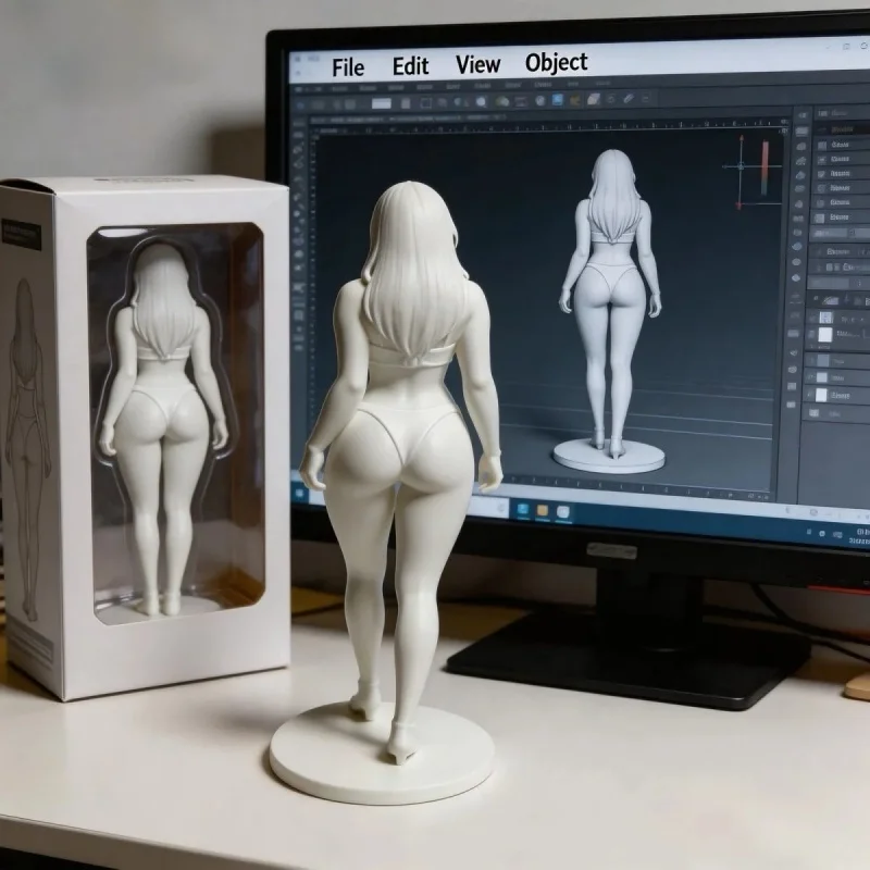Фото Оригинальный дизайн, 3D-статуэтка в европейском стиле, женская фигурка в бикини с длинными волосами, настольное украшение, декор для дома и гостиной №4