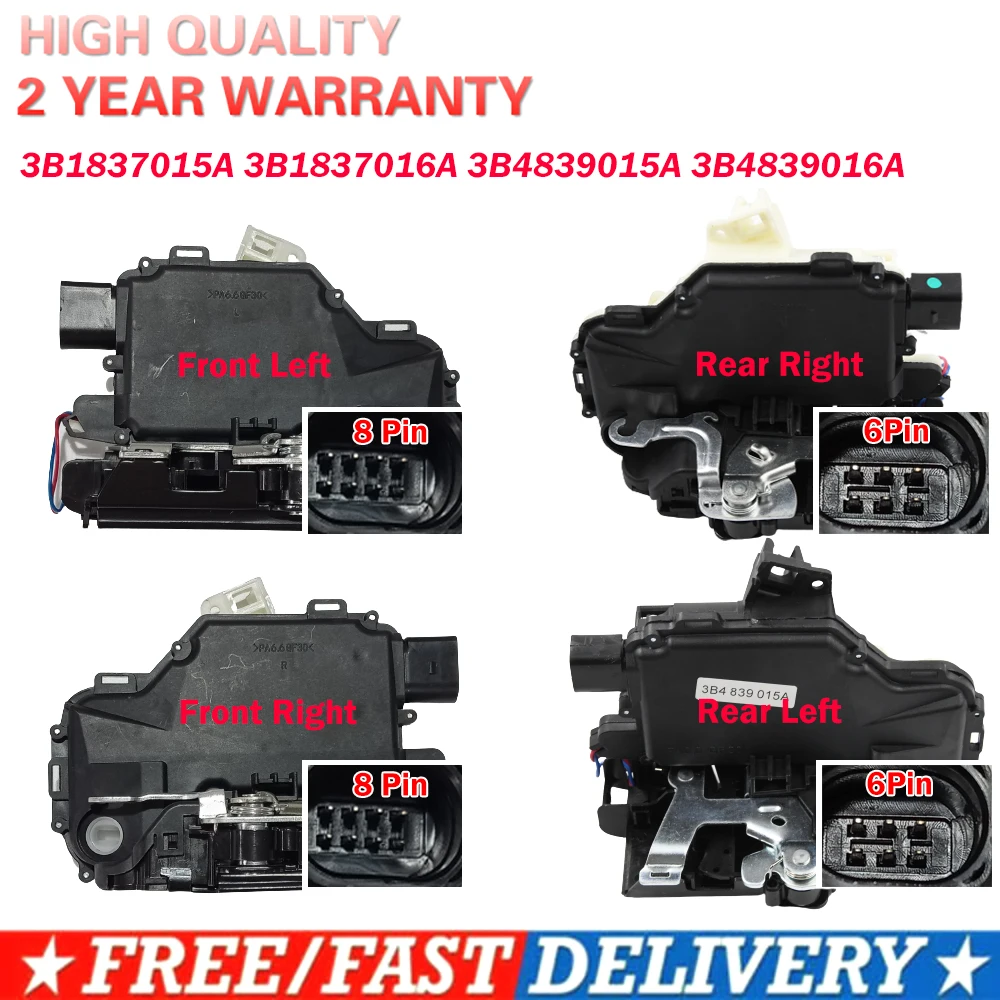 Привод дверного замка 3B4839016A для VW Passat B5 Golf Jetta MK4 Beetle привод дверного замка передний задний левый правый боковой Привод дверного замка 3B4839016A для VW Passat B5 Golf Jetta MK4 Beetle привод дверного замка передний задний левый правый боковой