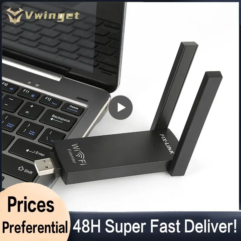 

1~8PCS LV-UE02 USB Wireless Router'S WiFi Repeater Usb Powered Wi-Fi Range Extender 300Mbps Signal Amplifier Dual Antennas