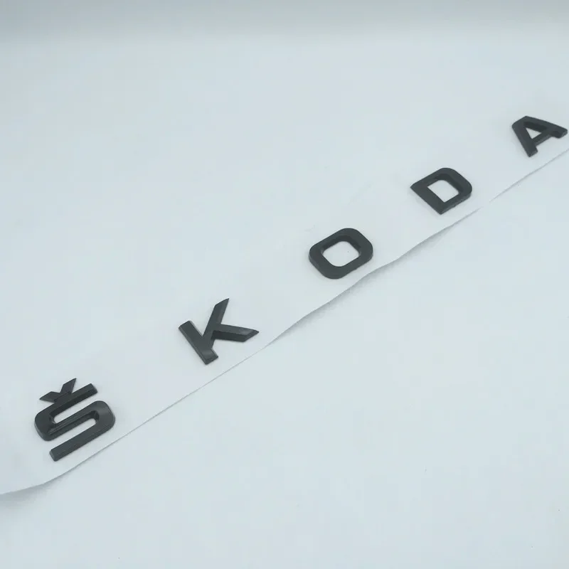 

1 шт. 3D ABS автомобиля буквенный передний капот эмблема задний багажник наклейки значок наклейка Стайлинг для Skoda