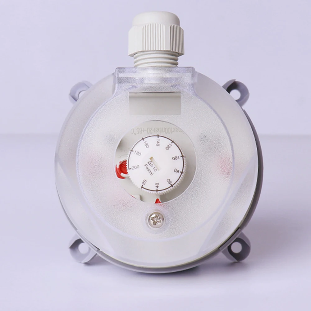 Регулируемый реле давления с фитингами для труб 1 шт. 20-500 Па дифференциал воздуха