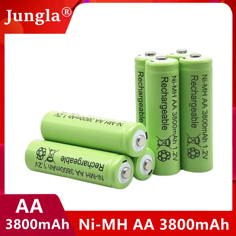 

2022 New Rechargeable battery AA Battery 1.2V 3800mAh pre-charged recharge ni mh rechargeable battery For camera microphone
