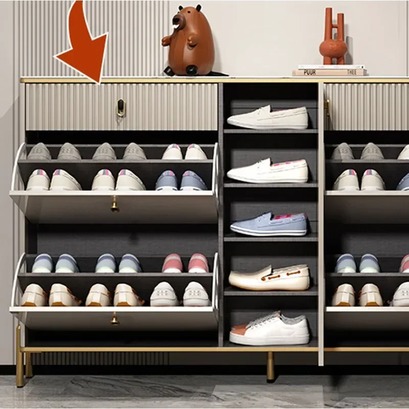 Шкаф для обуви тонкий прихожей угловой шкаф с вентиляционными отверстиями