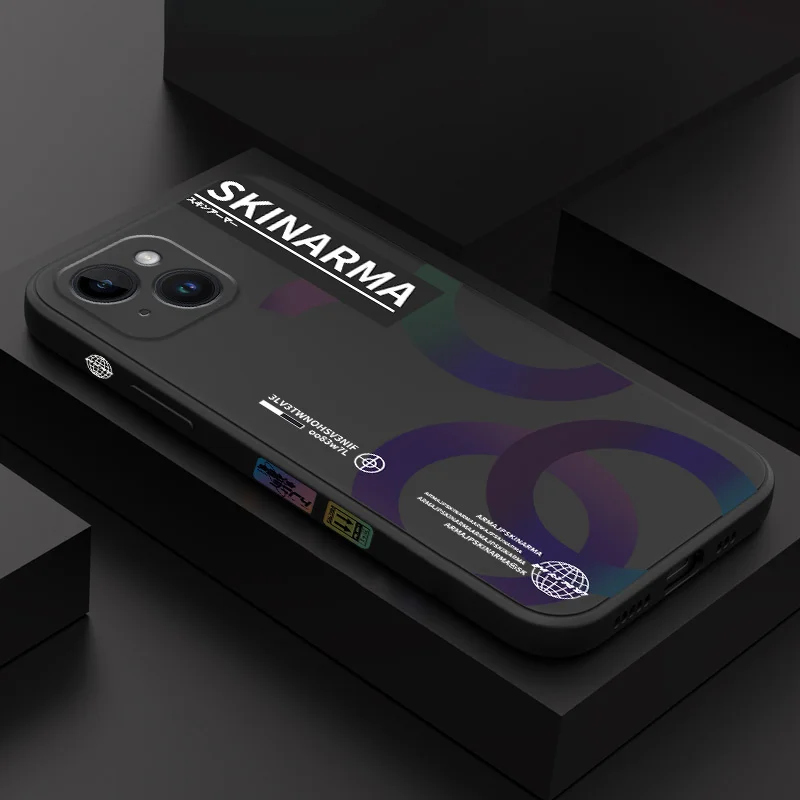 

Color Rings Phone Case For iPhone 14 13 12 11 Plus Pro Max Mini X XR XS SE2020 8 7 6 6S Plus Liquid Silicone Cover