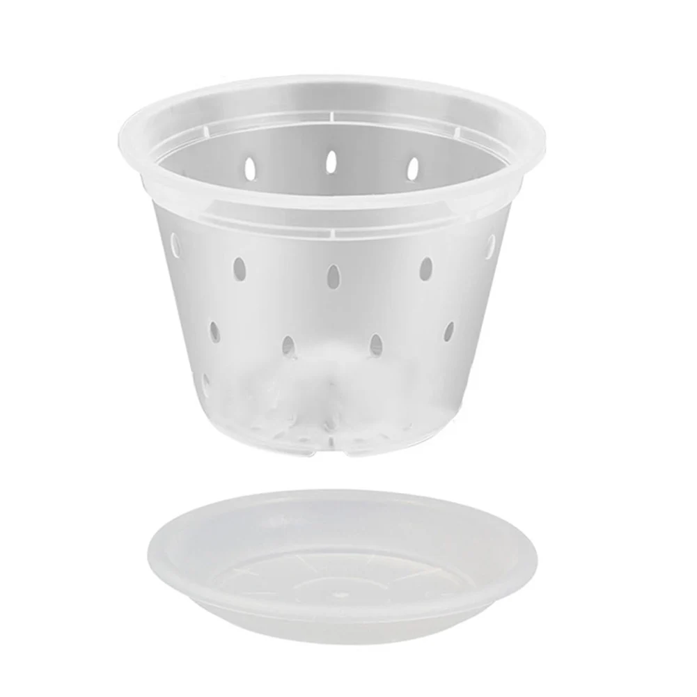 

Transparent Root-controlled Orchid Planting Pot With Stomata Plastic Flower Pot Stand Plants Vegetables Fruits Moonflower Pot