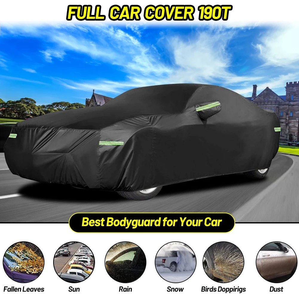D-odge C-hallenger Car Cover Waterproof Full Outdoor Car Covers Lightweight Breathable Covers Dustproof