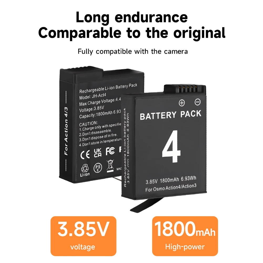 Аккумулятор 1800 мАч для DJI Osmo Action 4