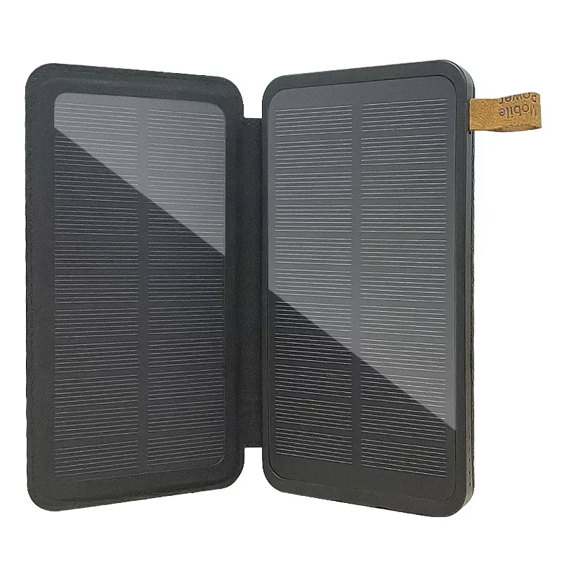 

30000mAh Solar Power Bank Two-way Fast Charging Portable Charger Waterproof External Battery with Flashlight for Xiaomi iPhone