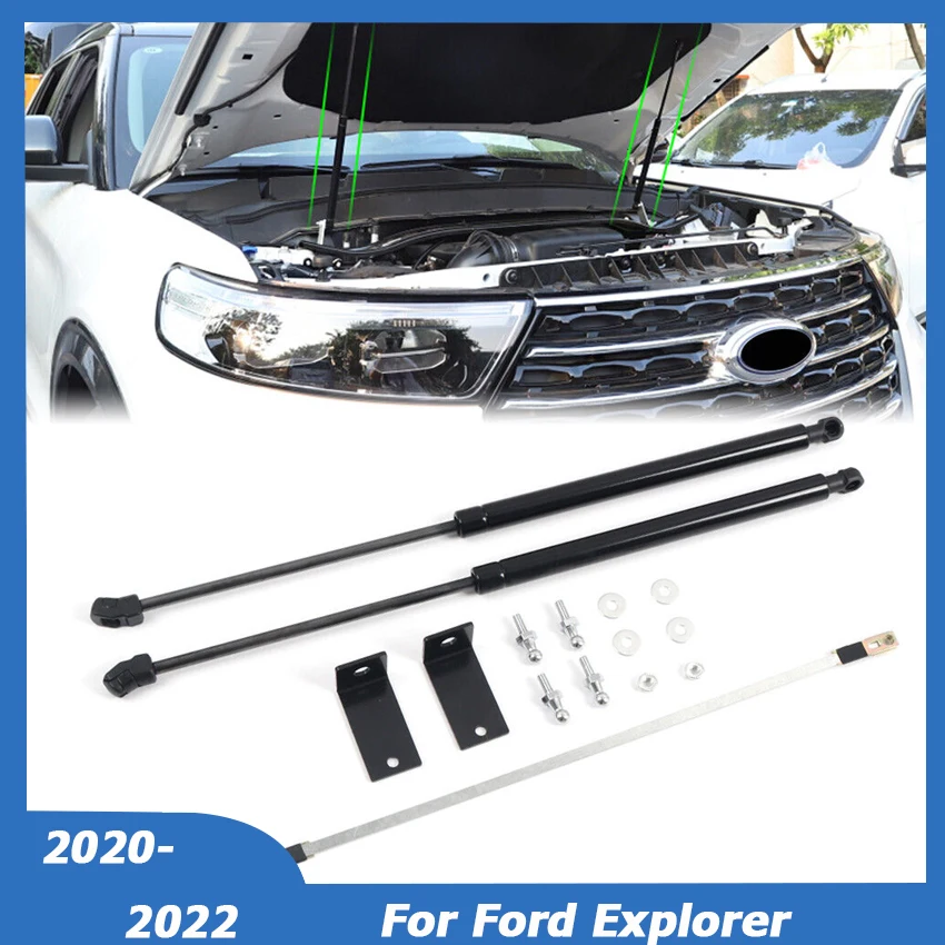 

For Ford Explorer 2020 2021 2022 Front Engine Hood Shock Lift Gas Struts Bar Support Spring Hydraulic Rod Car Accessories