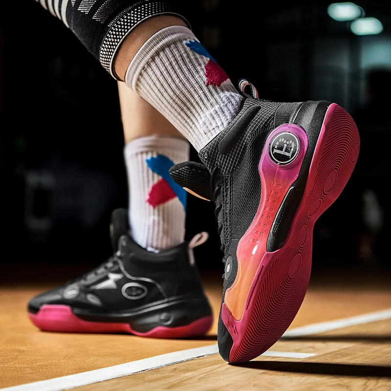 New Professional Mens Basketball Shoes Designer Outdoor Sports Shoes Women Streetwear Breathable Basketball Culture Sneakers Men