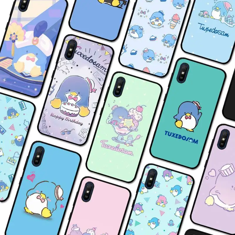 

MINISO TuxedoSam Phone Case for Redmi 5 6 7 8 9 A 5plus K20 4X S2 GO 6 K30 pro