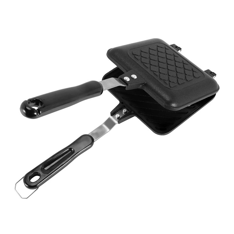 

Grilled Sandwich Panini Maker,Bread Toast Breakfast Machine,Hot Sandwich Pan,Nonstick Aluminum Flip Pan,Kitchen Tool