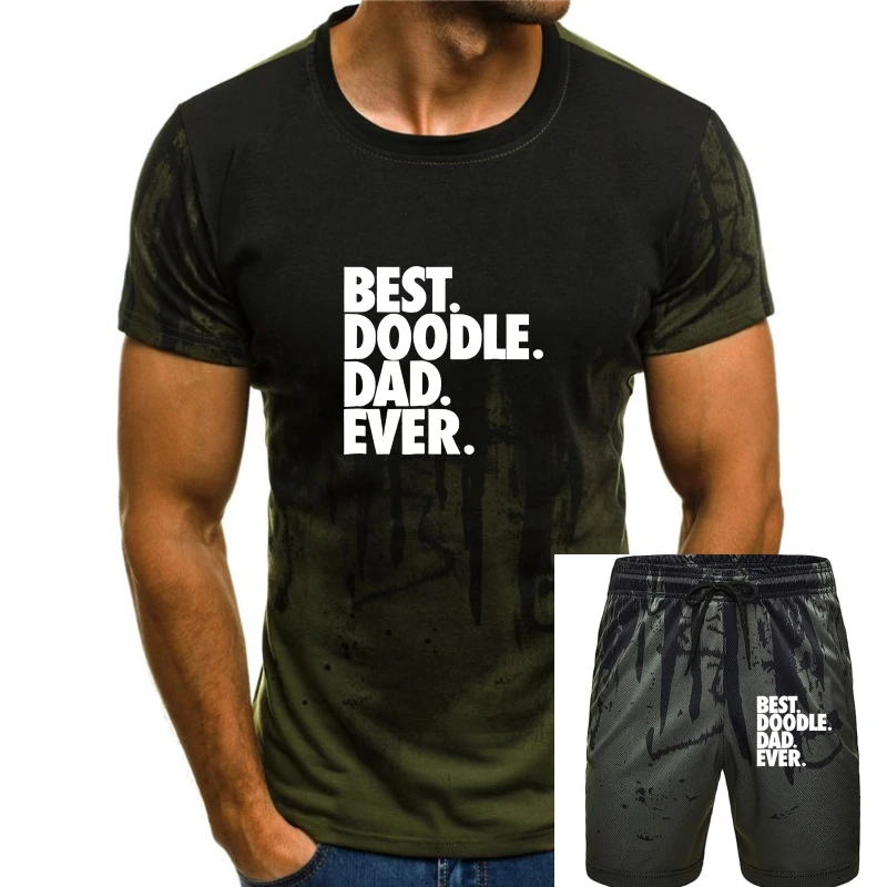 

Black Goldendoodle Dad T-Shirt - Best Doodle Dad Ever Gift Us Men'S Trend 2019 For Youth Middle-Age Old Age Tee Shirt