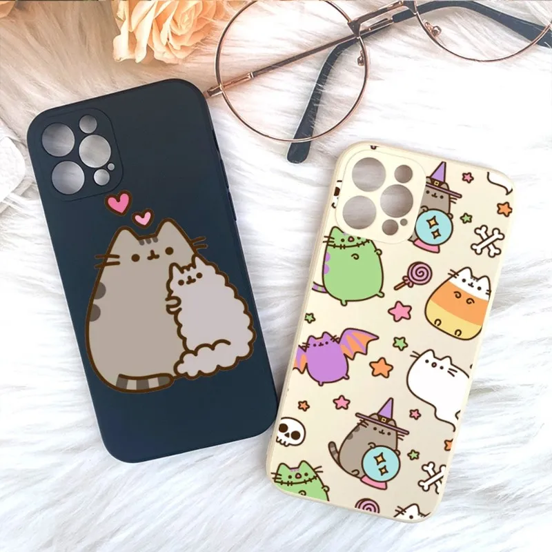 

Милый мультяшный чехол для телефона IPhone 14 11 12 13 Pro Max X XR XS Max 6 6S 7 8 Plus SE 2022, чехол для телефона с жидкостью квадратной формы