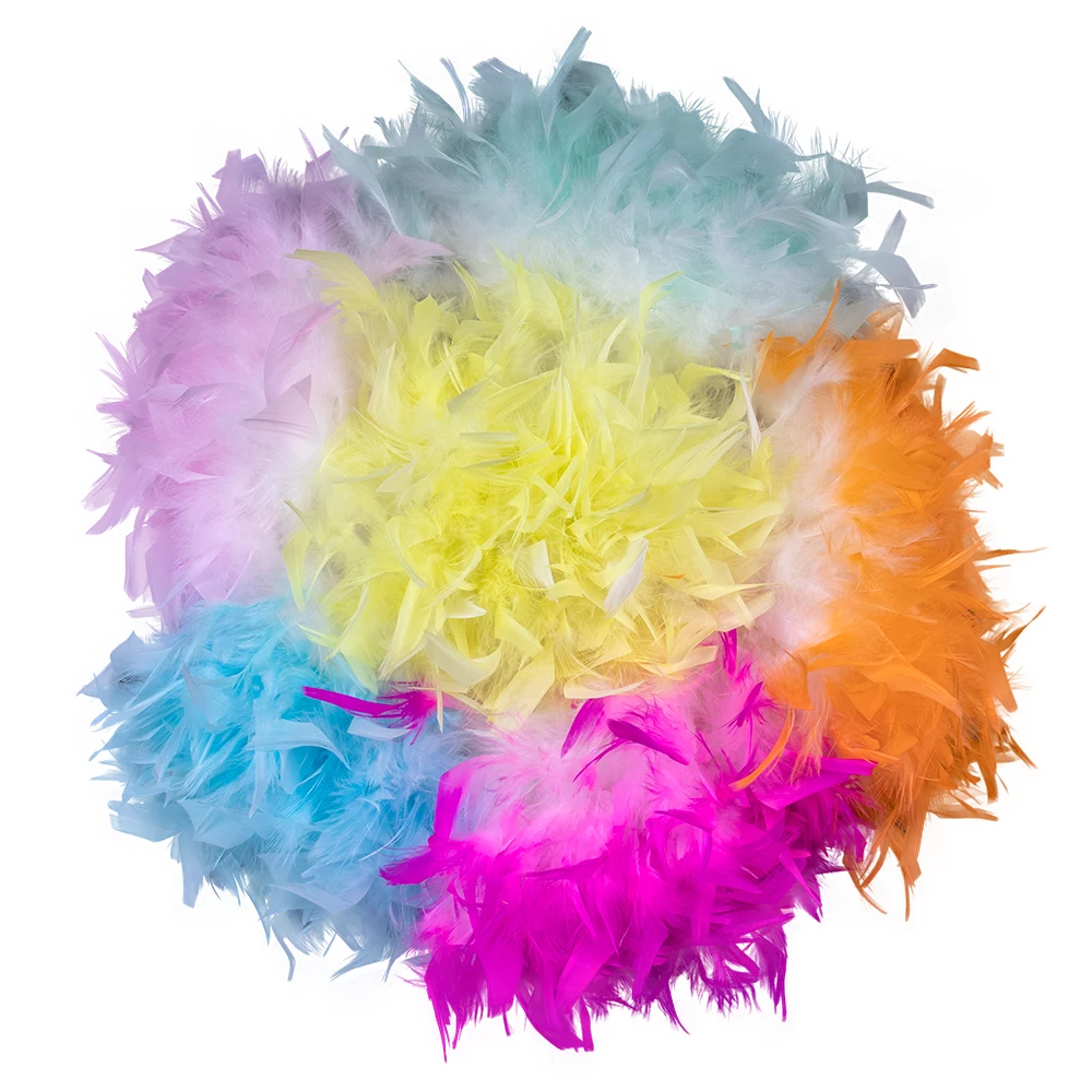 

New Turkey Feather Trim Double Color Marabou feathers Fringe Ribbon 8-14cm Wedding Costume Clothing Decorative Plumes Trimming