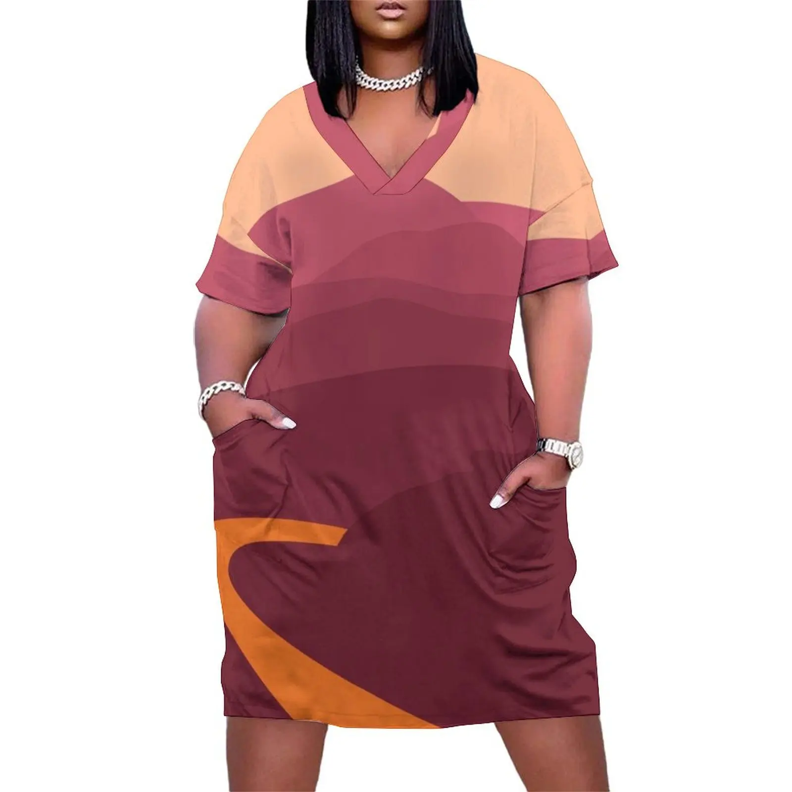 Женское свободное платье Blacksburg Mountain Range из полиэстера