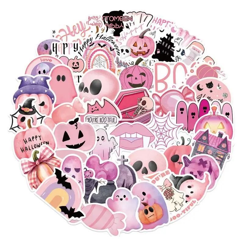 Наклейки на Хэллоуин наклейки-тыквы летучая мышь призраки паук паутина 50 шт.