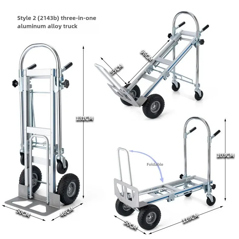 Планшетный грузовик из алюминиевого сплава Load King Складная тележка Tiger Transporter