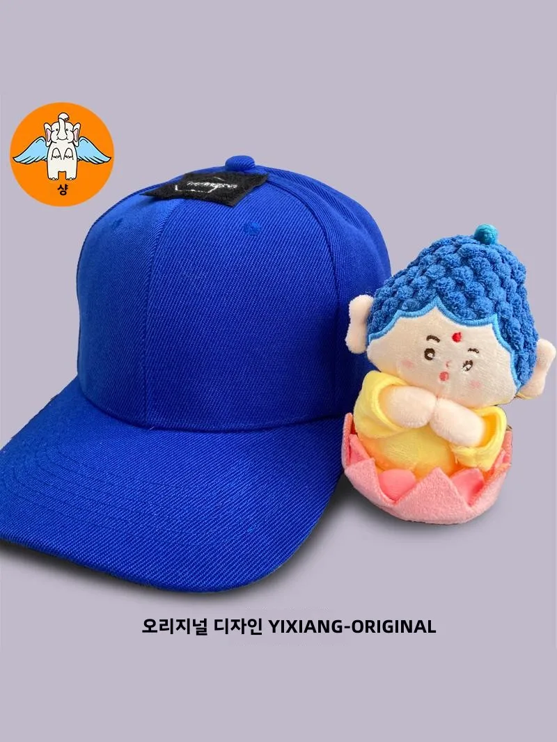 Q версия кукла Будды шляпа с полями милый мультяшный креативный дорожная для