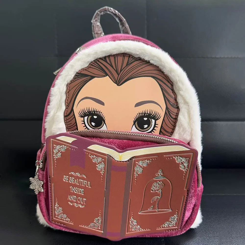 Loungefly Disney Красавица и чудовище плюшевый рюкзак принцессы Белль студенческий