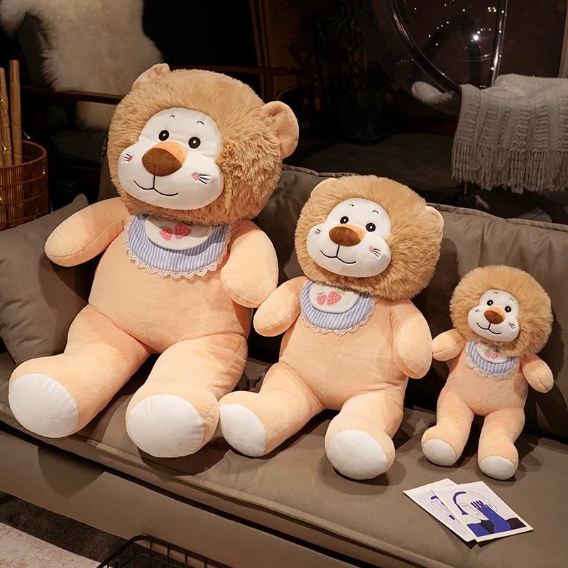 

35/60/80CM Stuffed Jungle Lion Plush Animals Toys Soft Pillow Children Gifts Kawaii Baby Kids Hobbie Toys