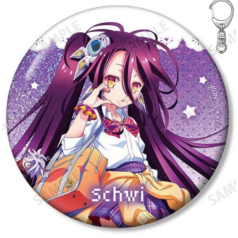 Фото Брелок-подвеска из акрила NO GAME NO LIFE 15 см: Шви, Широ, Джирриль, Изуна, Хацусе. Изысканные товары, подарки для фестивалей. №3