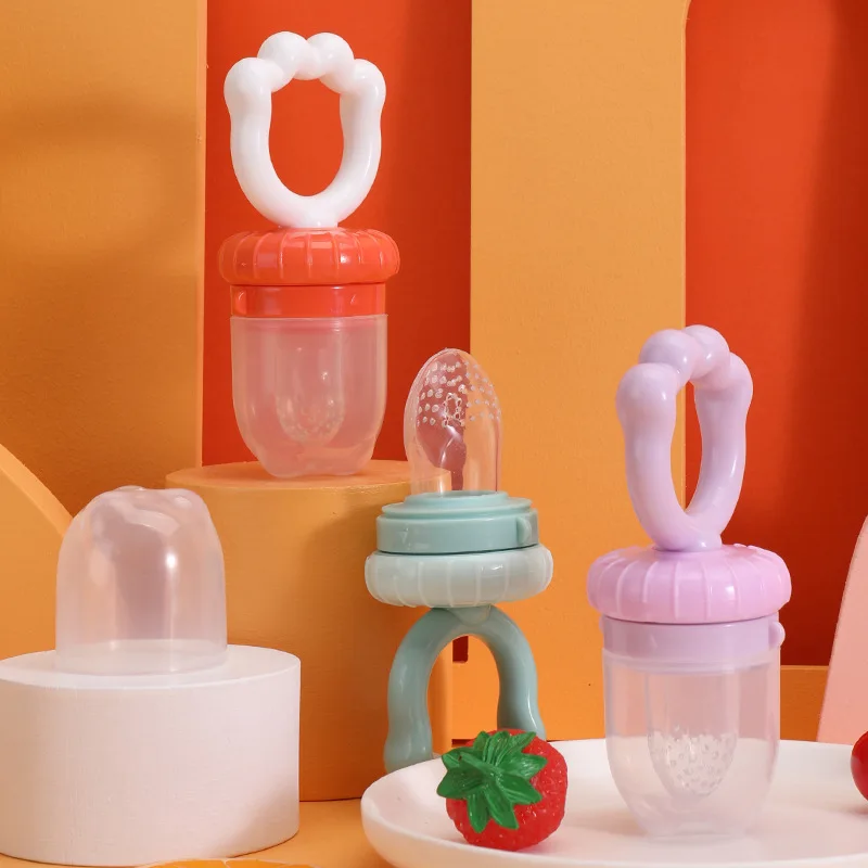 

Baby Pacifier Fresh Food Nibbler Clips Soother Holder Nipple Feeder Silicone Fruits Infant Feeding Supplies Newborn Accessories