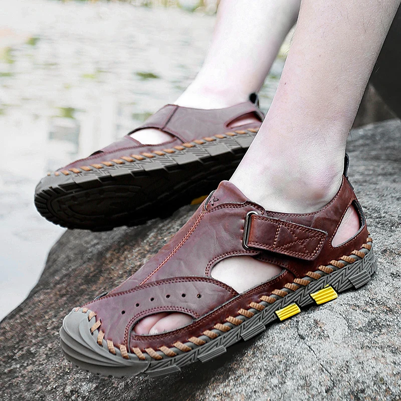

Outdoor Summer Sandals Men Shoes New 2022 Big Size 46 Comfortable Sandal Male Sandalias Hiking Chaussure High Quality Shoes Men