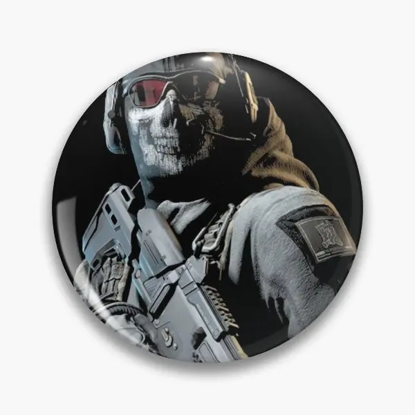 Мягкая булавка для пуговиц в виде призрака Solider Warzone модное украшение воротника