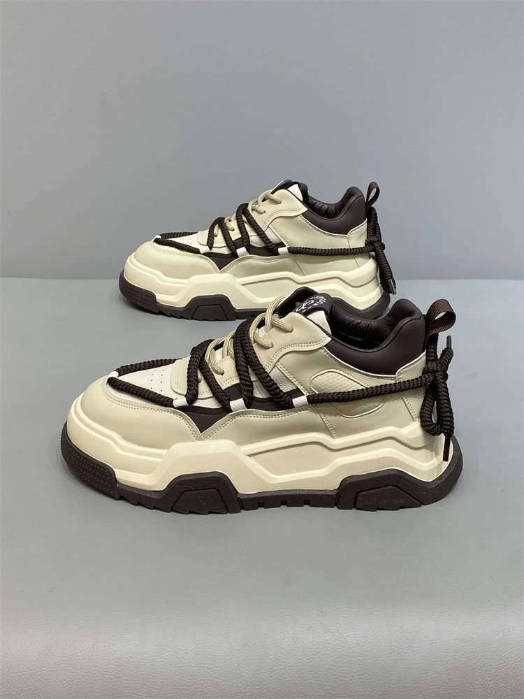 Men's Shoes 2024 Autumn and Winter New Korean Sle Platform Casual Single Cotton Same Fleece-lined Cotton-padded...