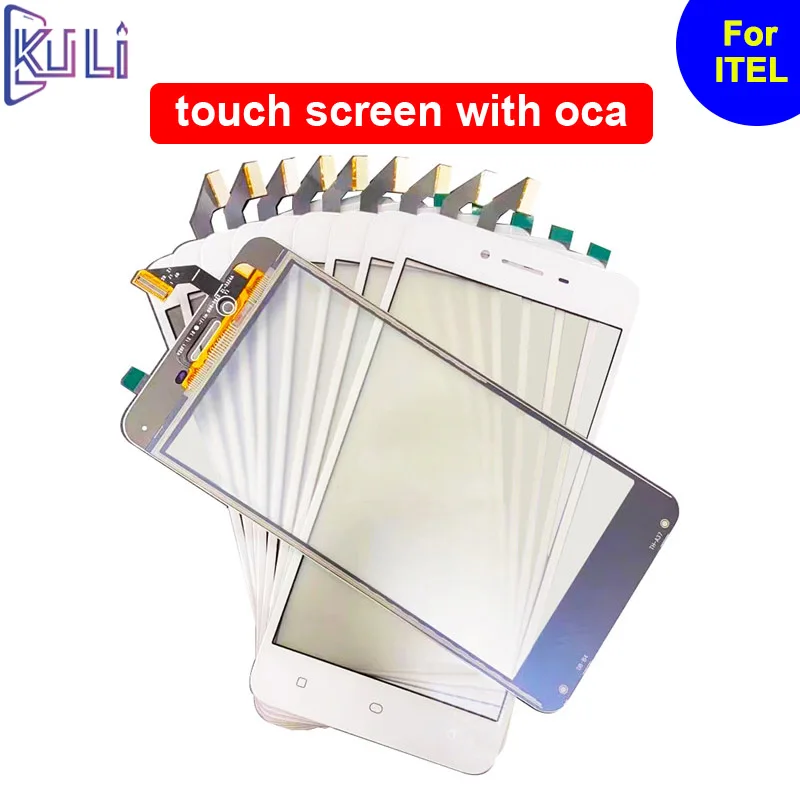 

KULI Phone Panel Repair Parts For Tecno Itel S A 11 12 14 16 31 32 F 33 56 Plus Replacement Front Glass Oca Touch Screen Glue