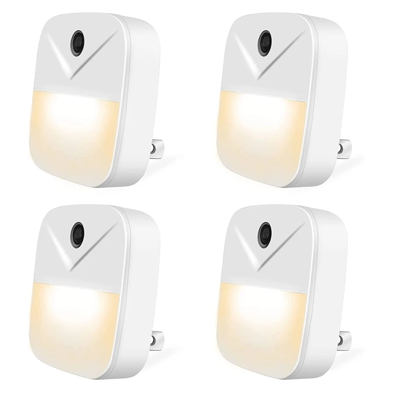 

Розетка «Умная ночь», 4 автоматизированные розетки «on & Off» для коридоров, спален, вилка стандарта США (тёплый цвет)