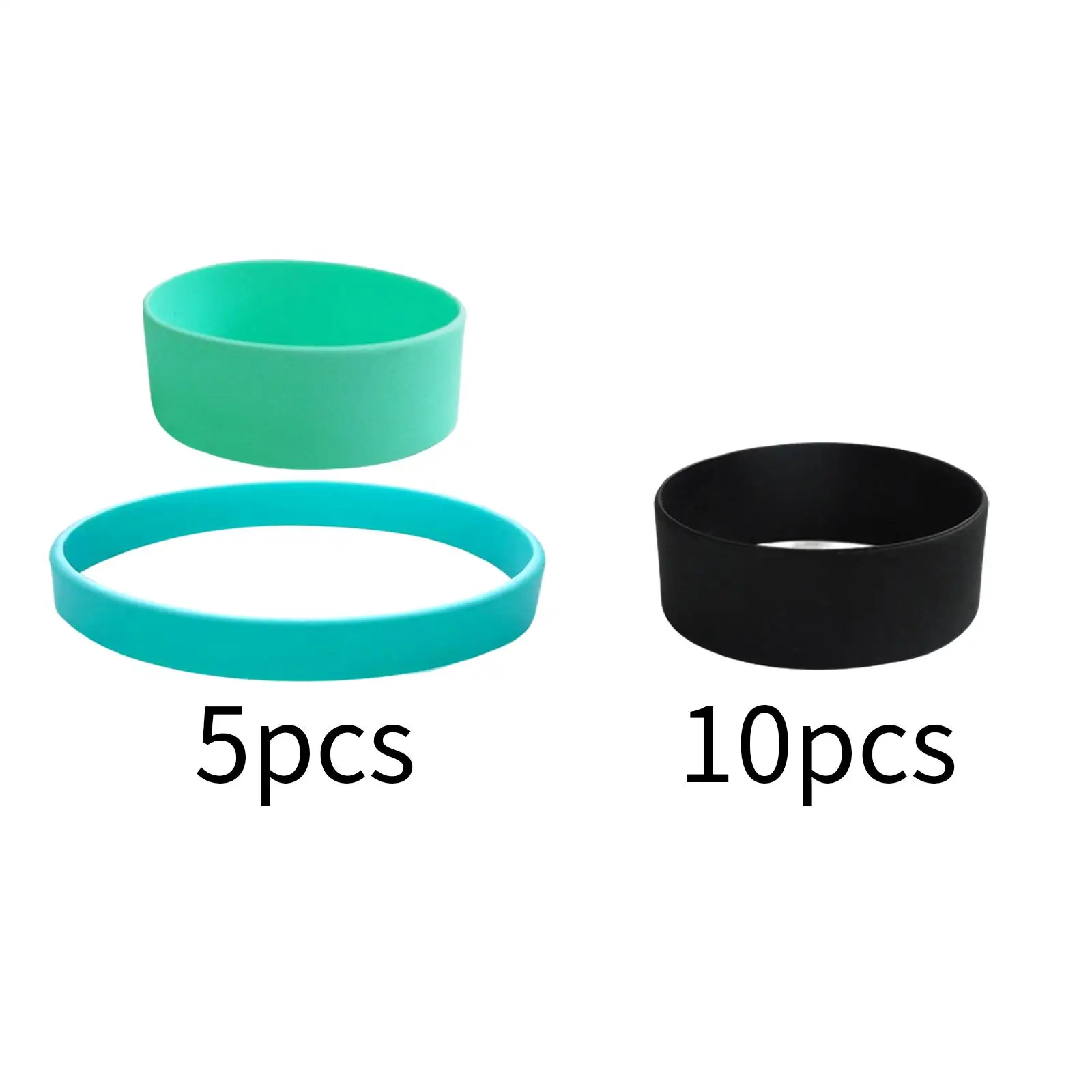 

10Pcs Sublimation Silicone Bands Elastic 2 Sizes Silicone Bands Bottle Bands