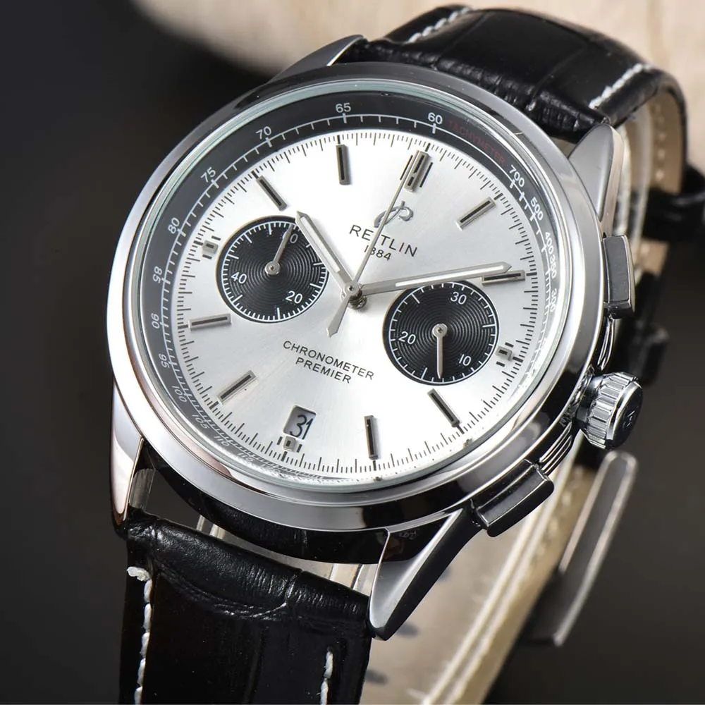 

New AAA+ Breitling Watches For Mens Luxury Multifunction Sport Automatic Date Wristwatch Business Chronograph Quartz Male Clocks