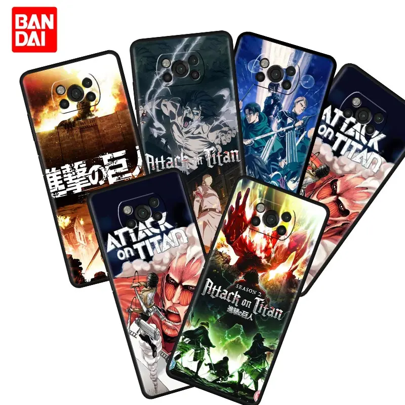 

Attack On Titan Poster Anime Manga Case for Xiaomi Mi Poco X3 NFC F3 Redmi Note 9s 9 9A 9C 8 10 11 9T 8T 10T K40 Pro Plus Cover