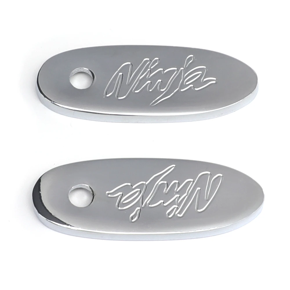 

Aftermarket free shipping motorcycle parts Mirror Block Off Base Plates For Kawasaki Ninja 500R 636 Zx6R Zx7 Zx9 10R Chrome