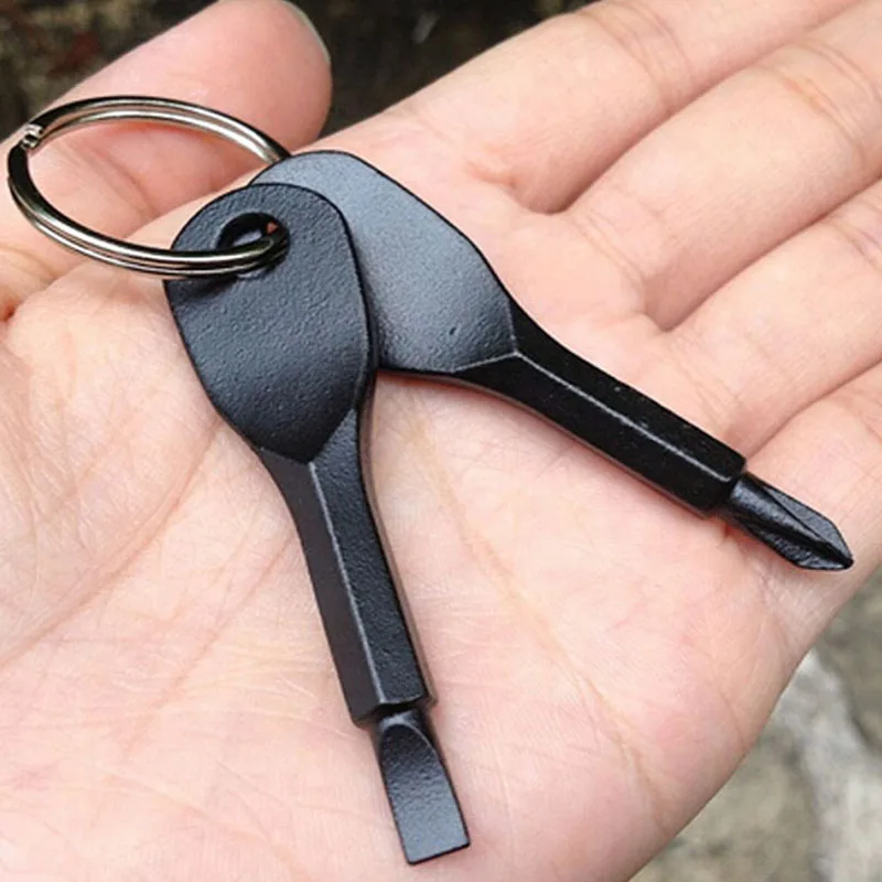 

Новинка брелок крестовая отвертка мини отвертка для выживания на природе Edc оборудование для кемпинга с карабином многофункциональный инструмент для альпинизма