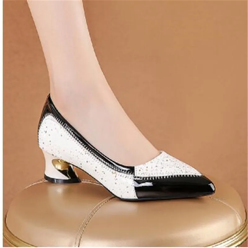 

Туфли-лодочки женские из ПУ кожи, классические, без застежки, Повседневная Удобная летняя обувь, модные