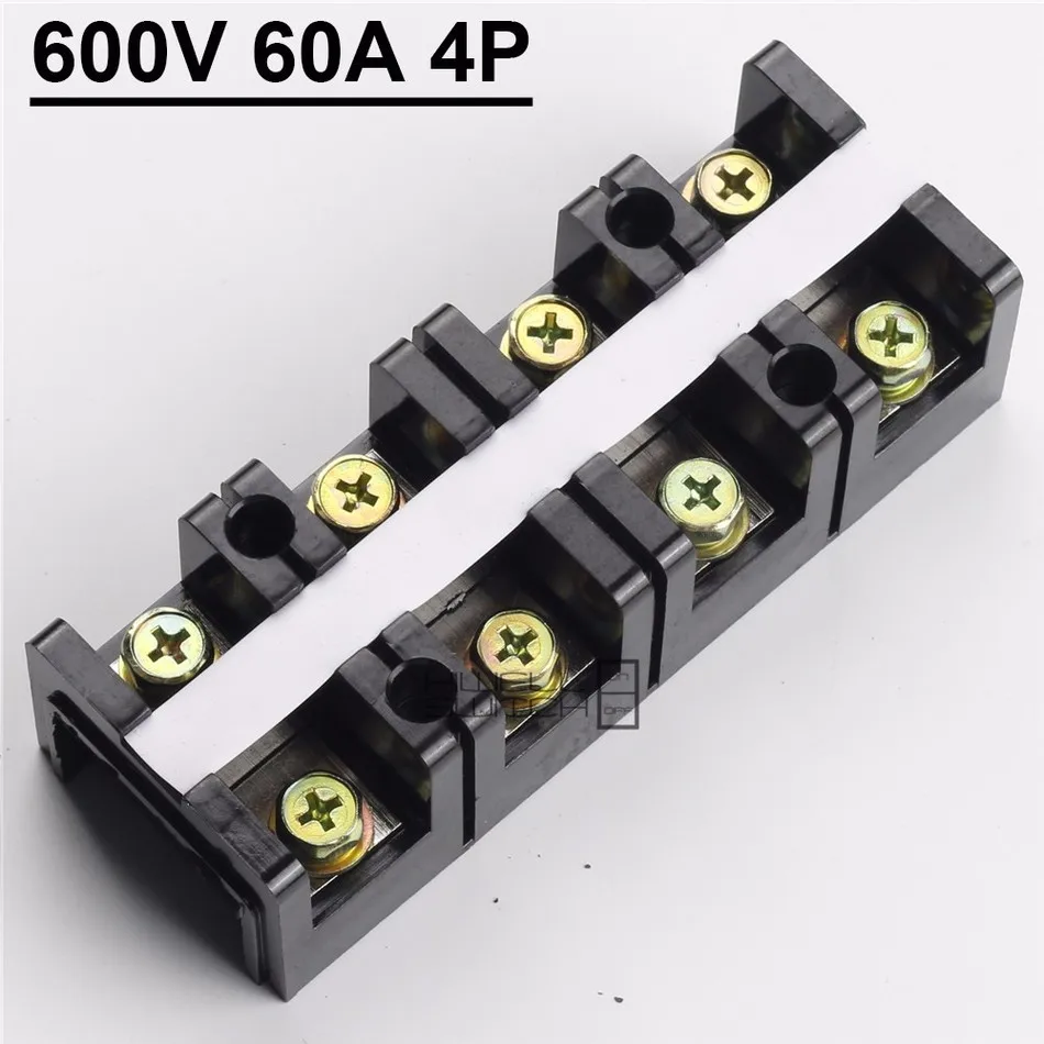 

TC 604 Will Electric Current Connection Terminal Fixed Type Connection Plate 60A 4P Connector Connection Row