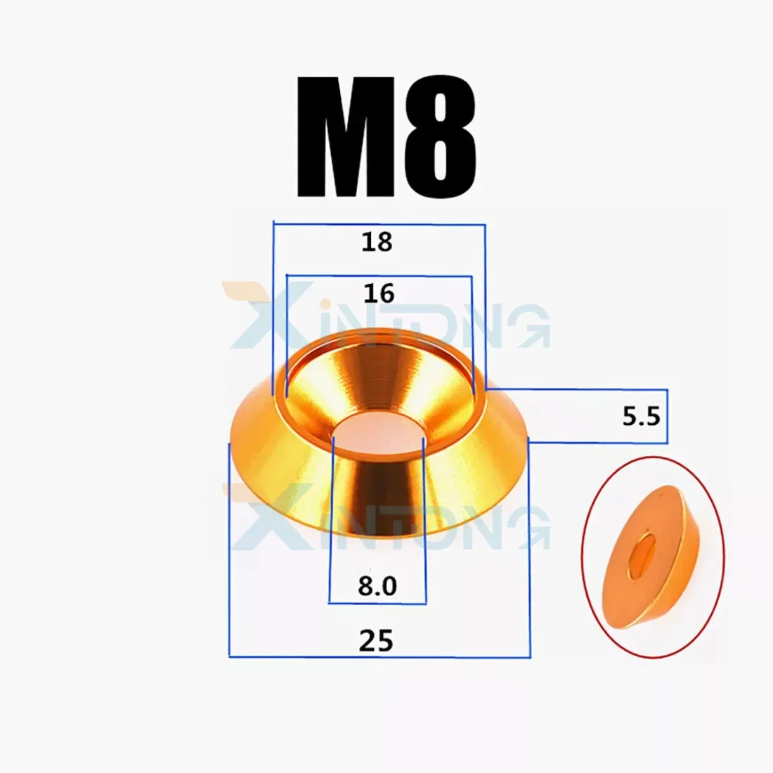 

Анодированные алюминиевые шайбы M4 M5 M6 M8 M10 M12
