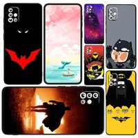 cartoon cool batman art for samsung galaxy a23 a73 a71 a53 a52 a51 a33 a32 a22 a03s a03 a02s a31 5g black soft tpu phone case