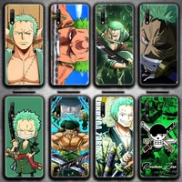 one piece zoro phone case for huawei honor 30 20 10 9 8 8x 8c v30 lite view 7a pro
