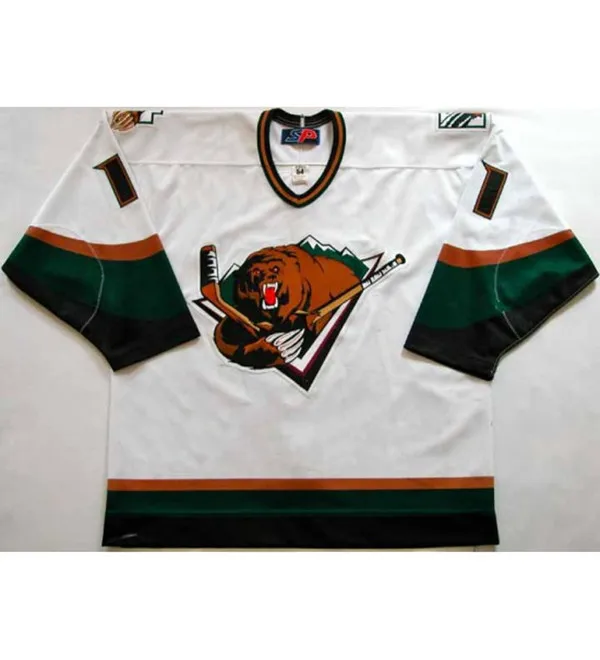 

Early 2000's #11 Jonathan Sim Grizzlies Ice Hockey Jersey Men's Stitched Custom Number Name Jerseys
