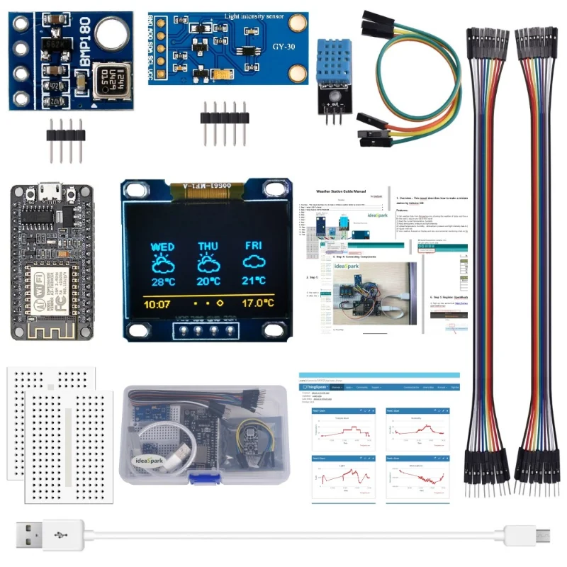 Kit Diy 8266 Kit Suitable For Measuring Temperature Humidity And Environmental Pressure