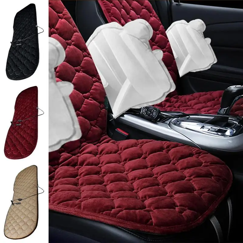 

Universal Car Seat Heating Pad Heated Auto Winter Seat Cushion 12V Car Seat Warmer That Plugs Into Cigarette Lighter 1 Piece