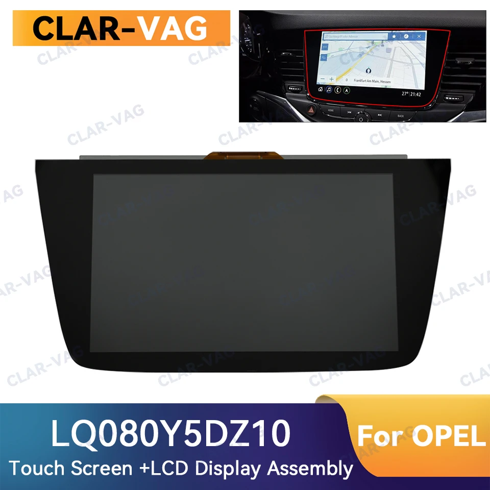 LQ080Y5DZ10 OEM 8-дюймовый ЖК-дисплей для Opel Astra K автомобильный DVD GPS навигатор LQ080Y5DZ06