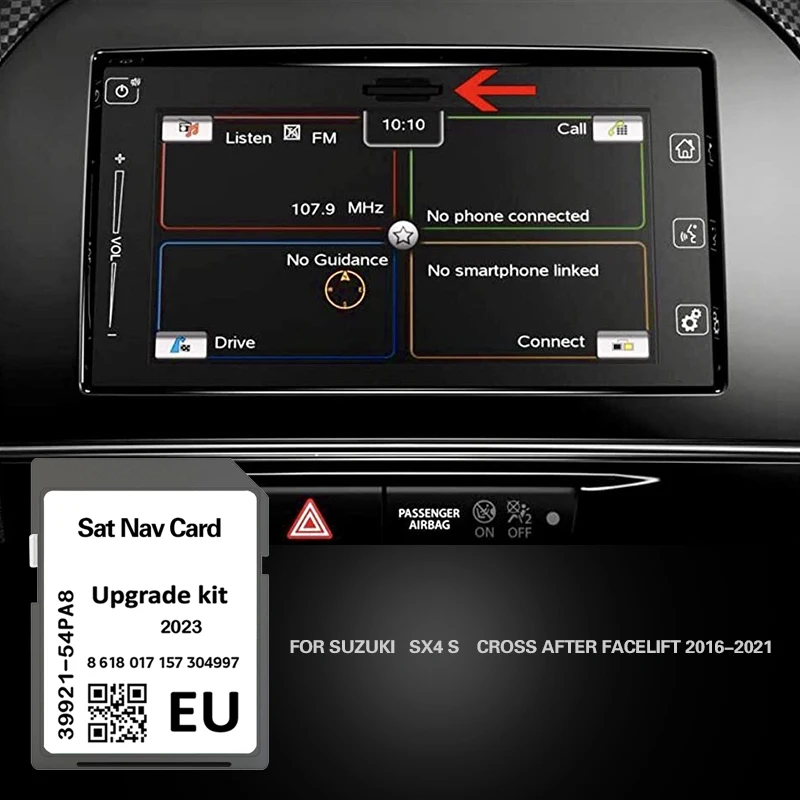 Для Suzuki SX4 CROSS AFTER FACELIFT 2016 2021 навигация SD карты GPS 16 Гб карта памяти Европа