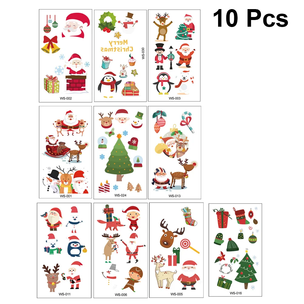 

10pcs Sticker Cartoon Temporary Party Props Decor for Children