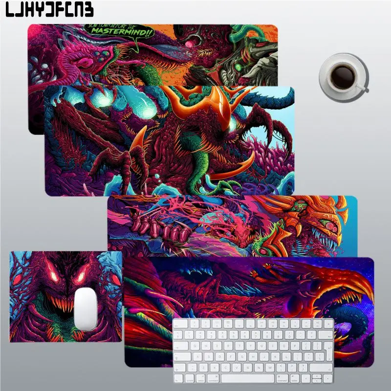 

Большой игровой коврик для мыши LJHYDFCNB Hyper Beast Girl, размер XL, с фиксируемой кромкой, коврик для игровой клавиатуры для геймеров