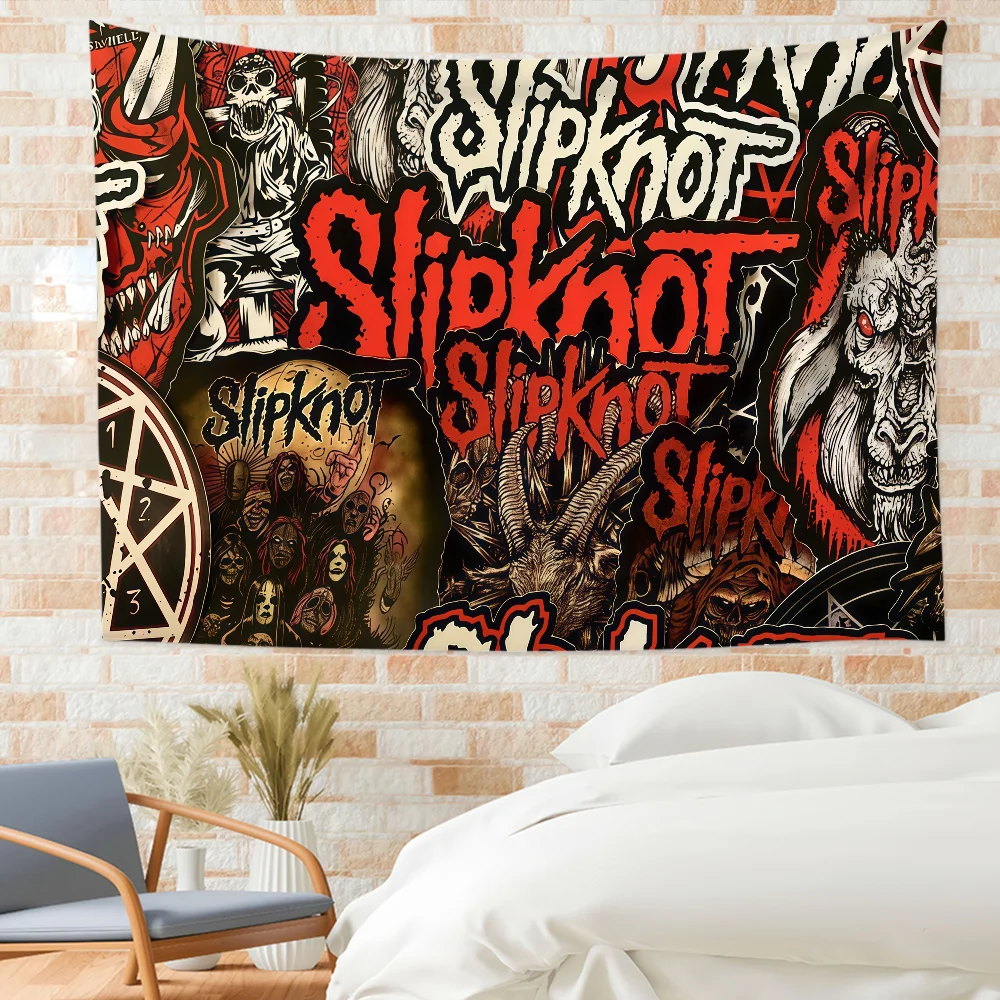 Фото Рок-группа S-Slipknots флаг на заказ для кемпинга, сада, декор, вечерние фоны, настенное искусство, семейные подарки №4
